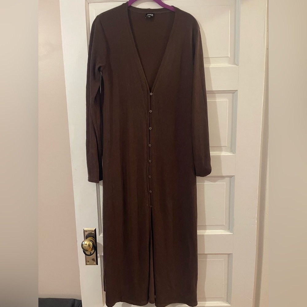 ZARA brown sweater dress